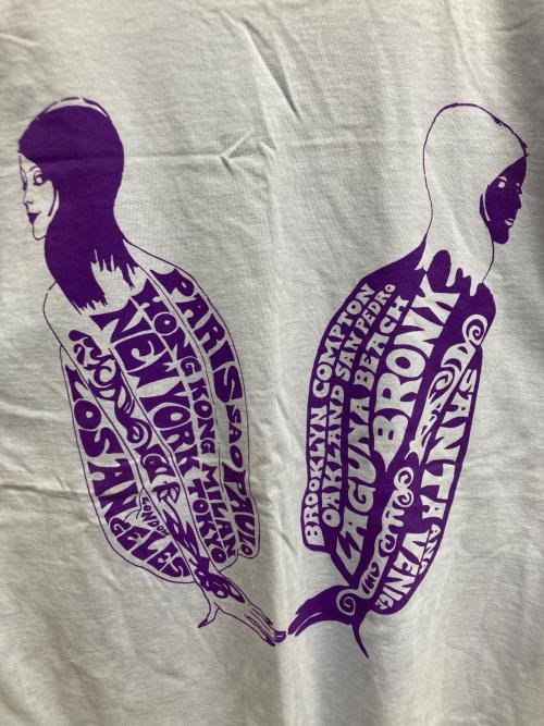 stussy（ステューシー）stussy (ステューシー) プリントTシャツ ブルー サイズ:Mの古着・服飾アイテム