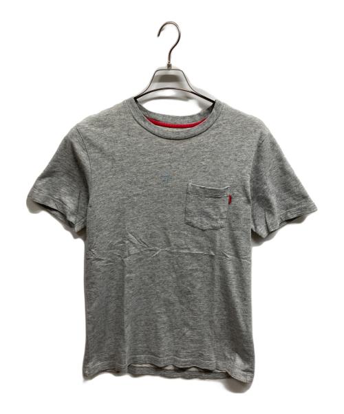 SUPREME（シュプリーム）Supreme (シュプリーム) S/S pocket tee グレー サイズ:Ｓの古着・服飾アイテム