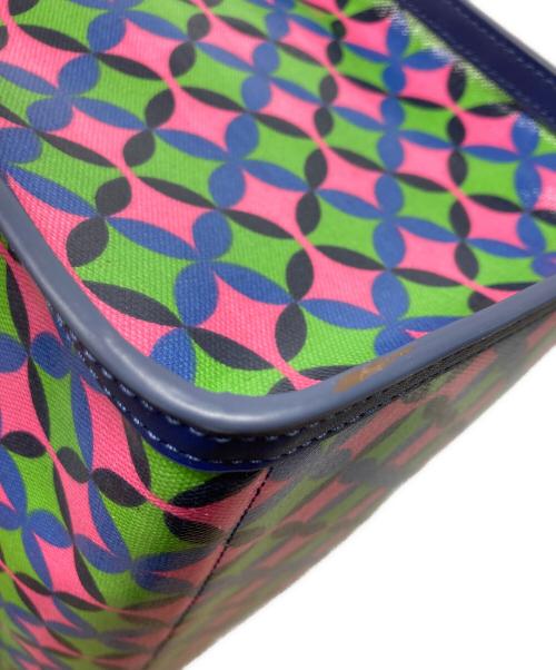 Kate Spade（ケイトスペード）Kate Spade (ケイトスペード) ゴッサム パティオタイル エクストラ ラージ トート トートバッグ/Kate Spadeバッグ ネイビー×グリーンの古着・服飾アイテム