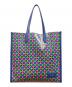 Kate Spade（ケイトスペード）の古着「ゴッサム パティオタイル エクストラ ラージ トート トートバッグ/Kate Spadeバッグ」｜ネイビー×グリーン