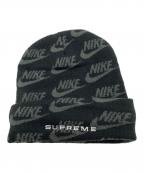 SUPREME×NIKEシュプリーム×ナイキ）の古着「Jacquard Logos Beanie/Supreme/NIKE」｜ブラック