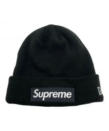 New Era×SUPREME（ニューエラ×シュプリーム）の古着「ニット帽/Supreme/New Era」｜ブラック