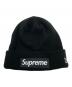 New Era（ニューエラ）の古着「ニット帽/Supreme/New Era」｜ブラック