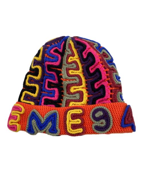 SUPREME（シュプリーム）Supreme (シュプリーム) Yarn Applique Beanie Khaki/Supremeニット帽 オレンジの古着・服飾アイテム
