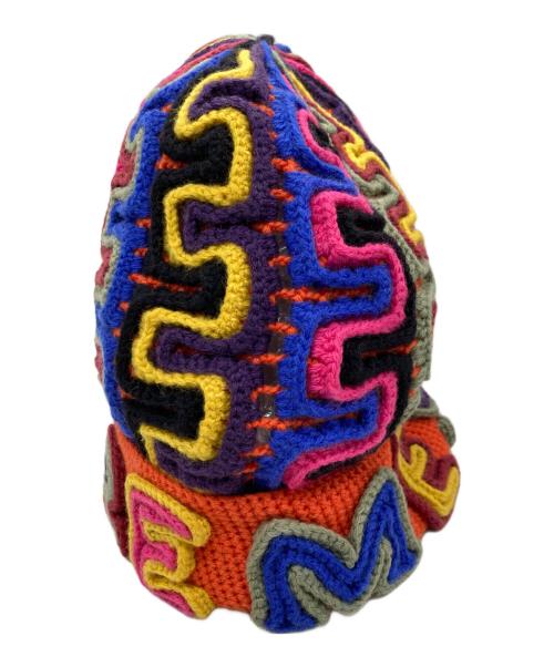 SUPREME（シュプリーム）Supreme (シュプリーム) Yarn Applique Beanie Khaki/Supremeニット帽 オレンジの古着・服飾アイテム