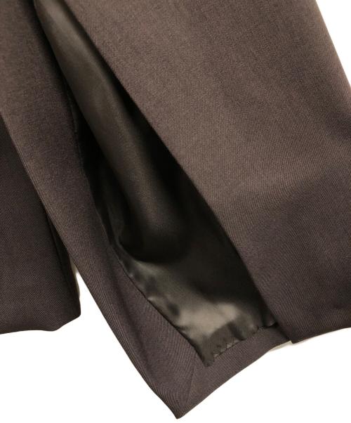 Snidel（スナイデル）Snidel (スナイデル) ノーカラージャケット ブラウン サイズ:FREEの古着・服飾アイテム