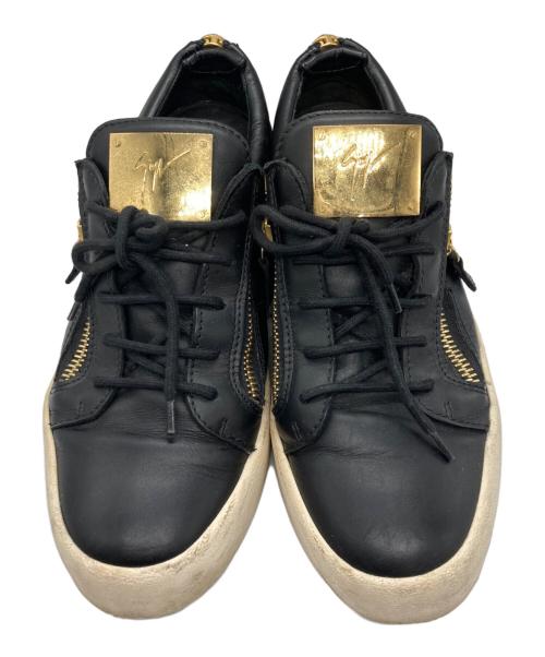 GIUSEPPE ZANOTTI（ジュゼッペザノッティ）GIUSEPPE ZANOTTI (ジュゼッペザノッティ) ローカットスニーカー/	GIUSEPPE ZANOTTIスニーカー ブラック サイズ:43の古着・服飾アイテム