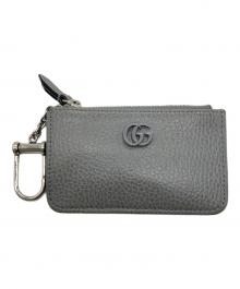 GUCCI（グッチ）の古着「ダブルG キーチェーン付き カード＆コインケース」｜グレー