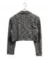 KARL LAGERFELD (カール ラガーフェルド) CROPPED METALLIC TWEED CO-ORD JACKET グレー サイズ:12：7000円