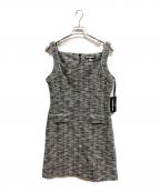 Karl Lagerfeldカール ラガーフェルド）の古着「Metallic Tweed Mini Co Ord Dress」｜グレー