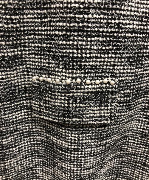 Karl Lagerfeld（カール ラガーフェルド）KARL LAGERFELD (カール ラガーフェルド) Metallic Tweed Mini Co Ord Dress グレー サイズ:12の古着・服飾アイテム