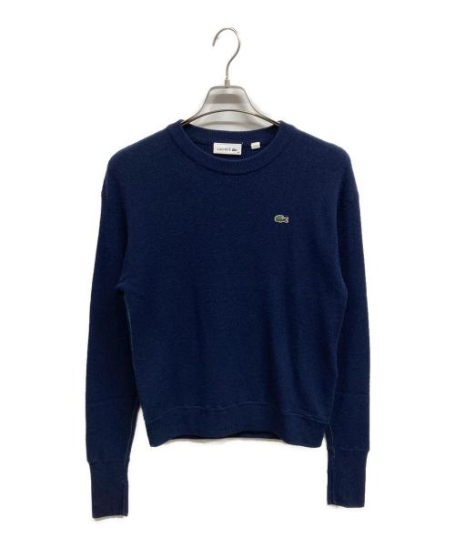 LACOSTE（ラコステ）LACOSTE (ラコステ) レスポンシブルウールニットセーター/LACOSTE/ニット ネイビー サイズ:34の古着・服飾アイテム