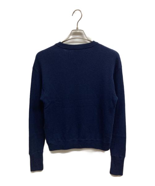 LACOSTE（ラコステ）LACOSTE (ラコステ) レスポンシブルウールニットセーター/LACOSTE/ニット ネイビー サイズ:34の古着・服飾アイテム