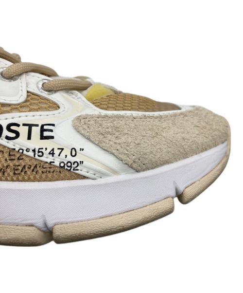 LACOSTE（ラコステ）LACOSTE (ラコステ) ローカットスニーカー ベージュ サイズ:38の古着・服飾アイテム