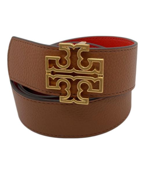 TORY BURCH（トリーバーチ）TORY BURCH (トリーバーチ) リバーシブルベルト ブラウン×オレンジの古着・服飾アイテム