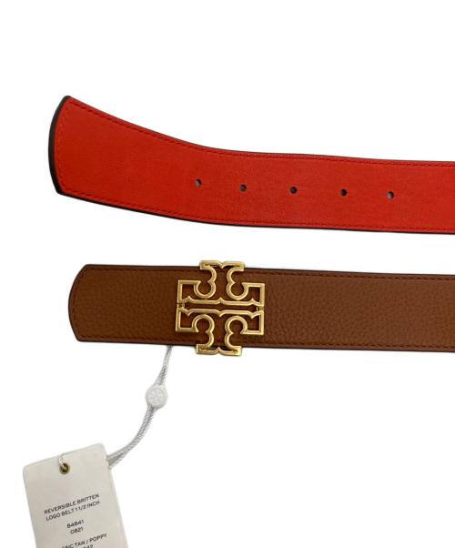 TORY BURCH（トリーバーチ）TORY BURCH (トリーバーチ) リバーシブルベルト ブラウン×オレンジの古着・服飾アイテム