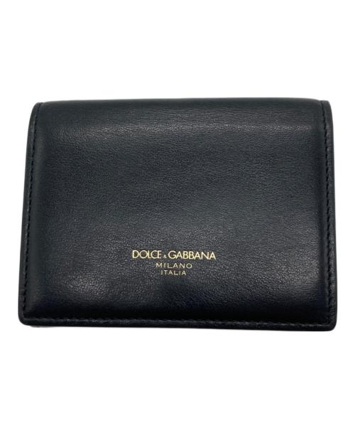 DOLCE & GABBANA（ドルチェ＆ガッバーナ）DOLCE & GABBANA (ドルチェ＆ガッバーナ) 3つ折り財布 ブラックの古着・服飾アイテム