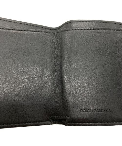DOLCE & GABBANA（ドルチェ＆ガッバーナ）DOLCE & GABBANA (ドルチェ＆ガッバーナ) 3つ折り財布 ブラックの古着・服飾アイテム