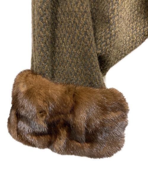 icristalli（アイクリスタリー）icristalli (アイクリスタリー) カシミヤコート ブラウン サイズ:FREEの古着・服飾アイテム