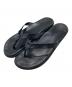 ISLAND SLIPPER（アイランドスリッパ）の古着「レザートングサンダル」｜ブラック
