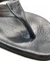 中古・古着 ISLAND SLIPPER (アイランドスリッパ) レザートングサンダル ブラック サイズ:2：5000円