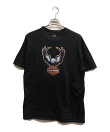 HARLEY-DAVIDSON（ハーレーダビッドソン）の古着「イーグルプリントTシャツ」｜ブラック