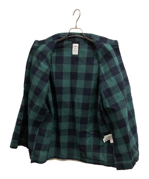 BROOKS BROTHERS（ブルックスブラザーズ）BROOKS BROTHERS (ブルックスブラザーズ) エルボーパッチチェックシャツ グリーン サイズ:Mの古着・服飾アイテム
