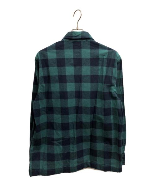 BROOKS BROTHERS（ブルックスブラザーズ）BROOKS BROTHERS (ブルックスブラザーズ) エルボーパッチチェックシャツ グリーン サイズ:Mの古着・服飾アイテム
