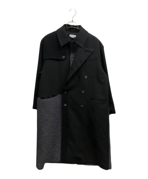 MAISON SPECIAL（メゾンスペシャル）MAISON SPECIAL (メゾンスペシャル) ミックスファブリックドッキングコート ブラック サイズ:01の古着・服飾アイテム