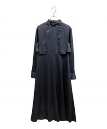 Ameri（アメリ）の古着「クリオネベルテッドドレス」｜ブルー