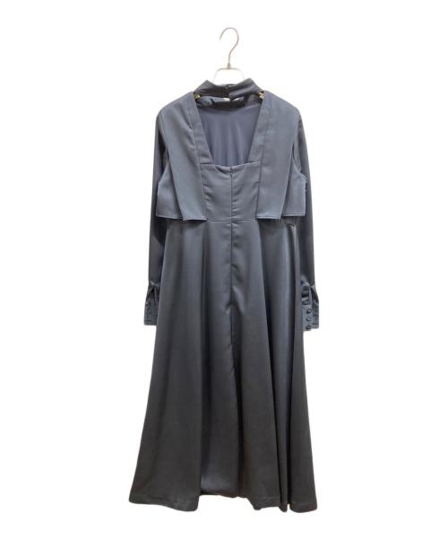 Ameri（アメリ）AMERI (アメリ) クリオネベルテッドドレス ブルー サイズ:Sの古着・服飾アイテム