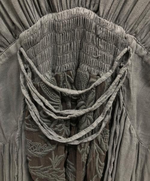 Ameri（アメリ）AMERI (アメリ) MEDI EMBROIDERY TULLE LACE DRESS ブルー サイズ:Sの古着・服飾アイテム