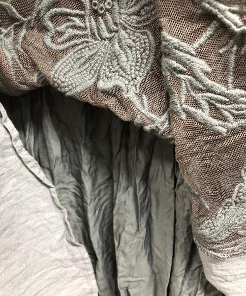 Ameri（アメリ）AMERI (アメリ) MEDI EMBROIDERY TULLE LACE DRESS ブルー サイズ:Sの古着・服飾アイテム