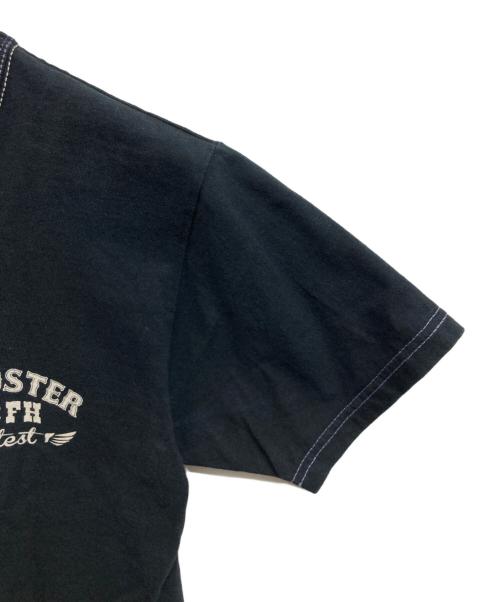 THE FLAT HEAD（ザ・フラットヘッド）THE FLAT HEAD (ザ・フラットヘッド) プリントTシャツ ブラック サイズ:38の古着・服飾アイテム