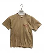 THE FLAT HEADザ・フラットヘッド）の古着「プリントTシャツ」｜ベージュ