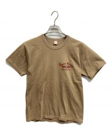 THE FLAT HEAD（ザ・フラットヘッド）の古着「プリントTシャツ」｜ベージュ