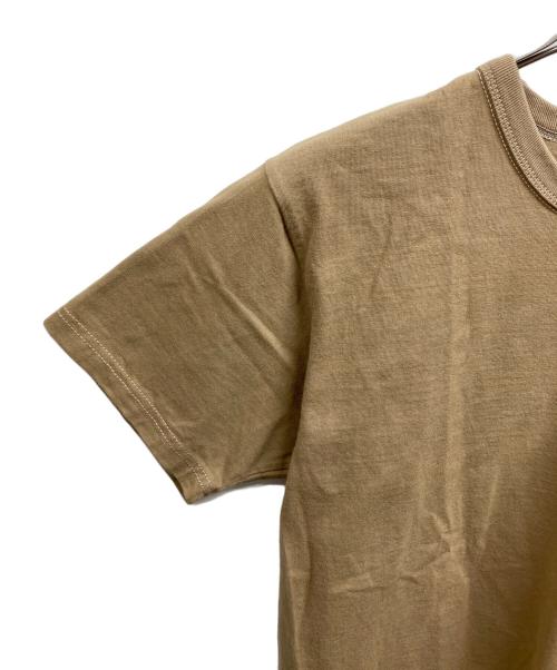 THE FLAT HEAD（ザ・フラットヘッド）THE FLAT HEAD (ザ・フラットヘッド) プリントTシャツ ベージュ サイズ:40の古着・服飾アイテム