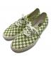 VANS（ヴァンズ）の古着「チェッカーボードローカットスニーカー」｜ホワイト×グリーン