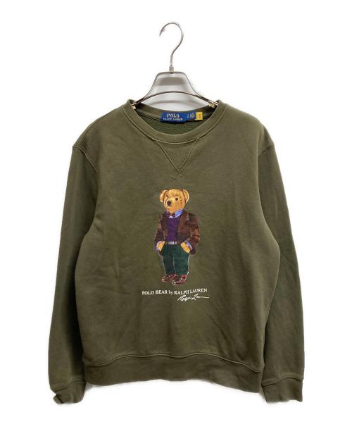 POLO RALPH LAUREN（ポロ・ラルフローレン）POLO RALPH LAUREN (ポロ・ラルフローレン) ポロベアスウェット/POLO RALPH LAUREN カーキ サイズ:Sの古着・服飾アイテム