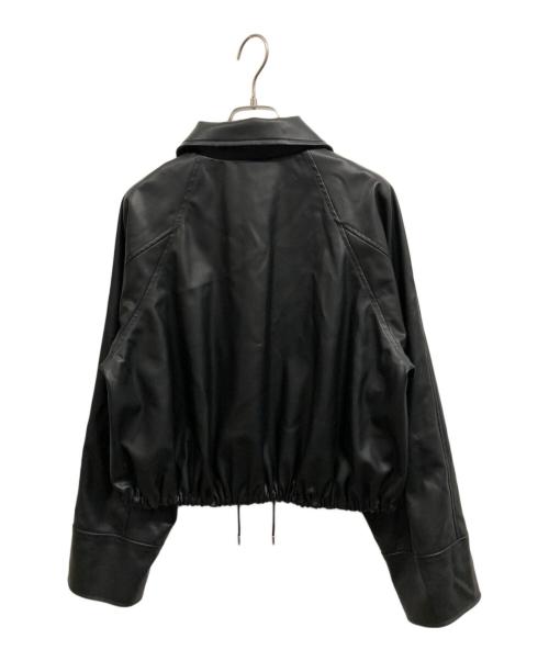 FRAY ID（フレイ アイディー）FRAY ID (フレイ アイディー) ステンカラードロストギャザーブルゾン ブラック サイズ:1の古着・服飾アイテム