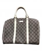 GUCCIグッチ）の古着「ボストンバッグ」｜ベージュ
