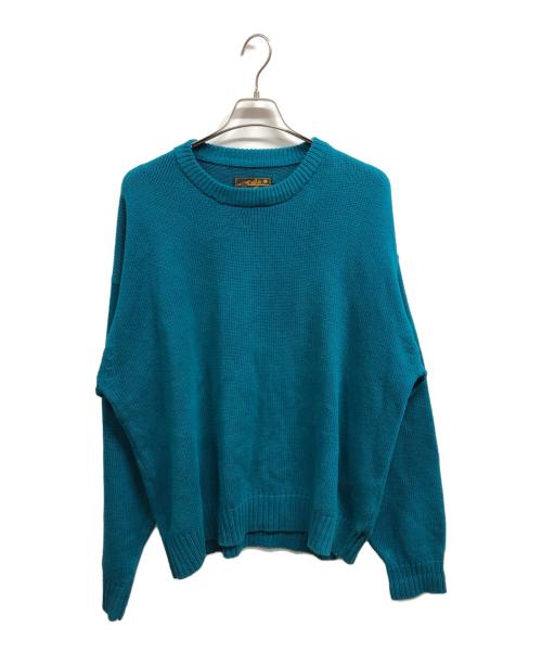 Eddie Bauer（エディーバウアー）Eddie Bauer (エディーバウアー) コットンニット/	Eddie Bauer/ニット ブルー サイズ:XLの古着・服飾アイテム