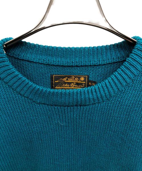 Eddie Bauer（エディーバウアー）Eddie Bauer (エディーバウアー) コットンニット/	Eddie Bauer/ニット ブルー サイズ:XLの古着・服飾アイテム