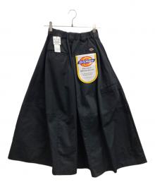 ELENDEEK×Dickies（エレンディーク×ディッキーズ）の古着「ボリュームフレアスカート」｜ブラック