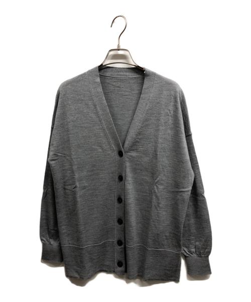 Spick and Span（スピック＆スパン）Spick and Span (スピック＆スパン) 18G Vネックカーディガン グレー サイズ:FREEの古着・服飾アイテム