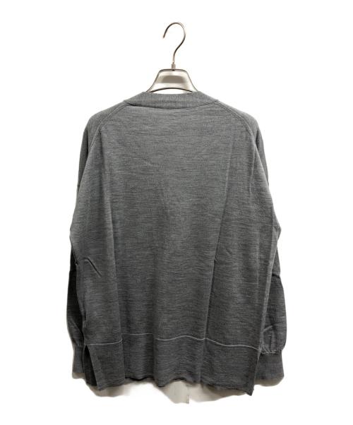 Spick and Span（スピック＆スパン）Spick and Span (スピック＆スパン) 18G Vネックカーディガン グレー サイズ:FREEの古着・服飾アイテム