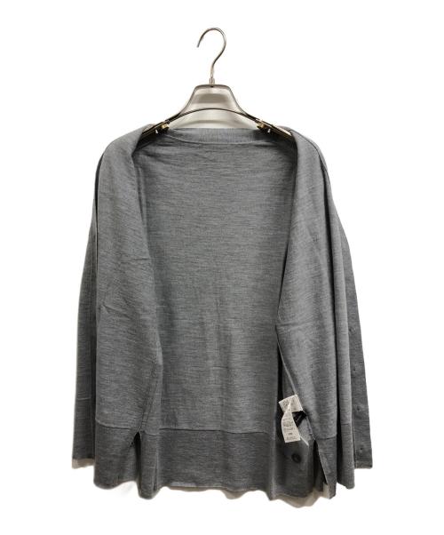 Spick and Span（スピック＆スパン）Spick and Span (スピック＆スパン) 18G Vネックカーディガン グレー サイズ:FREEの古着・服飾アイテム