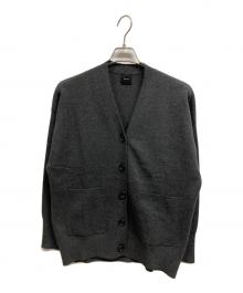 Spick and Span（スピック＆スパン）の古着「ダブルジャガード ビッグカーディガン」｜グレー