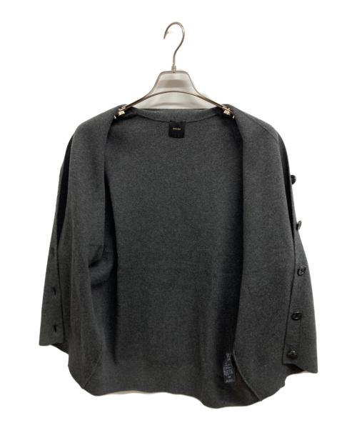 Spick and Span（スピック＆スパン）Spick and Span (スピック＆スパン) ダブルジャガード ビッグカーディガン グレー サイズ:FREEの古着・服飾アイテム