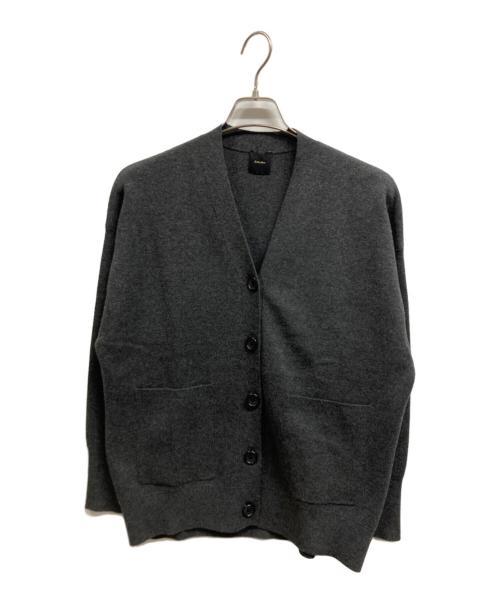 Spick and Span（スピック＆スパン）Spick and Span (スピック＆スパン) ダブルジャガード ビッグカーディガン グレー サイズ:FREEの古着・服飾アイテム